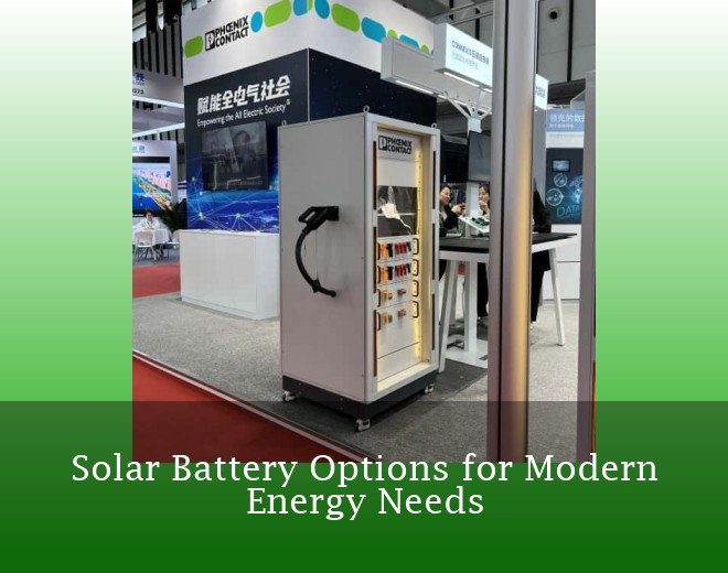 Solar Battery Options for Modern Energy Needs